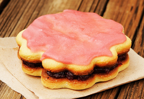Песочные пирожные с розовой глазурью | Кулинарные рецепты / Very-stylish