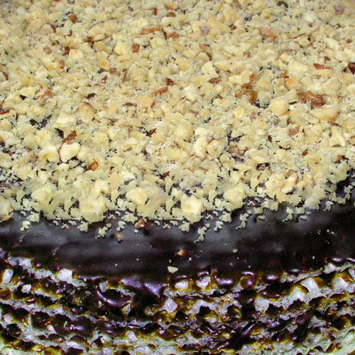 Вафельный торт с варёной сгущёнкой